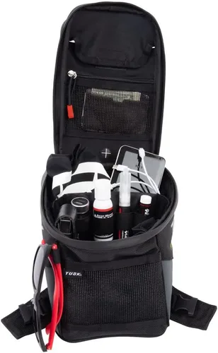 Vista 4 de TUSK Olympus - Bolsa para tanque (grande), color negro y gris para TRIUMPH Tiger 800 2011-2015