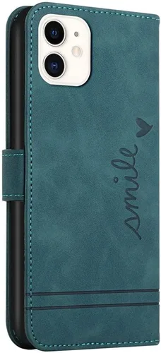 Vista 2 de Funda tipo cartera para iPhone 11 y iPhone 11 con tarjetero de piel, con función atril, protección completa magnética compatible con iPhone 11