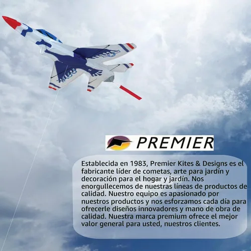 Vista 8 de Premier Kites Cometa Jet 3D - F16 Thunderbird
