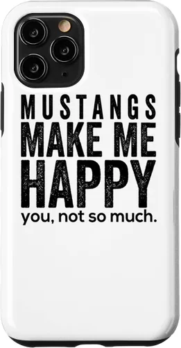 Vista 28 de Funda de regalo para iPhone 13 Pro Mustangs make me happy you not so much funny Horse