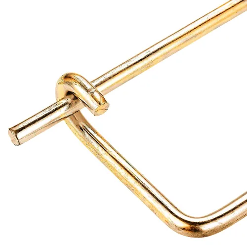 Vista 5 de Broche dorado con forma de chaveta de acero con forma de pasador de resorte, broche de bloqueo rápido, cierre de cierre para enganche de jardín