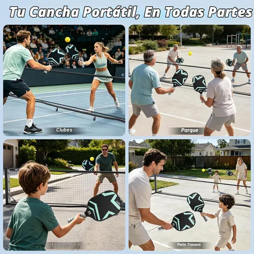 Vista 8 de Fostoy Pickleball Net, Pro Aluminum Frame with Dual-Side Tensioning System