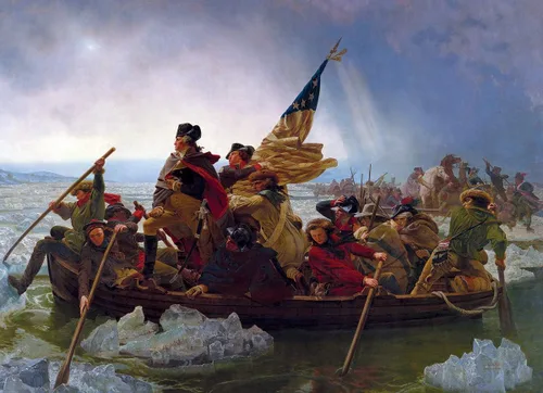 Vista 2 de Washington cruzando el Delaware de Emanuel Leutze