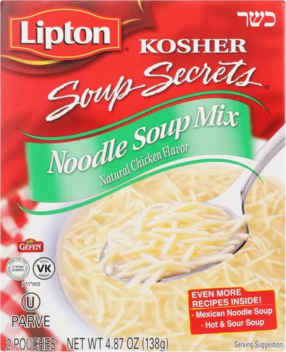 Vista 5 de Lipton, Mezcla de sopa de fideos de pollo kosher, 4.09 onzas