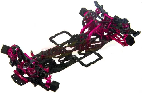Vista 2 de 1/10 aleación y chasis de carbono Sakura D4 RWD Drift Kit de carrocería de coche #KIT-D4RWD