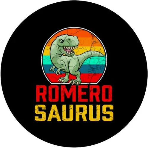 Vista 3 de ROMERO Saurus Family Reunion Apellido Equipo Divertido PopSockets Personalizados PopGrip intercambiables