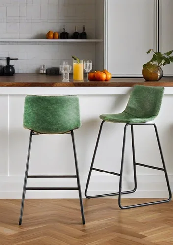 Vista 36 de YaFiti - Juego de 2 sillas de comedor de 18 pulgadas, sillas modernas tapizadas para comedor con cojines de piel sintética y patas de metal, silla