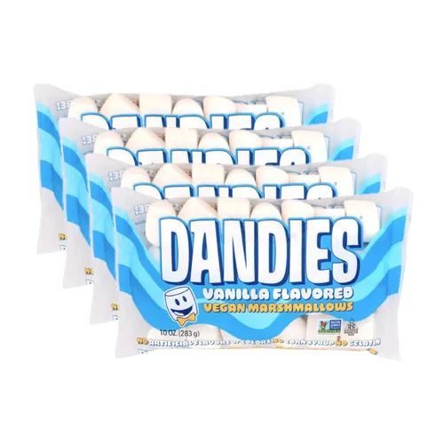 Vista 13 de Dandies Jumbo Campers, Malvaviscos Veganos, Sin Saborizante Artificial, Colorantes Alimentarios, Jarabe de Maíz o Gelatina, Perfectos para S’mores