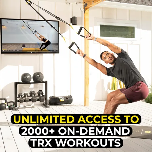 Vista 3 de TRX Entrenador de suspensión Pro3 + TRX Training Membresía bajo demanda de 6 meses