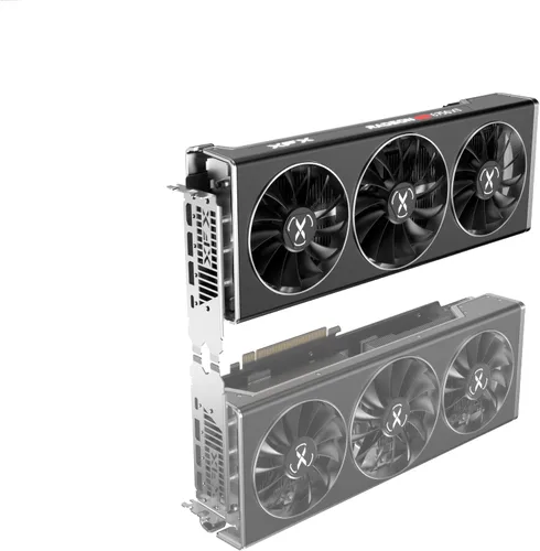 Vista 9 de XFX Speedster MERC319 Radeon RX 6750XT - Tarjeta gráfica para juegos negra con 12 GB GDDR6 HDMI 3xDP, AMD RDNA 2 RX-675XYTBDP