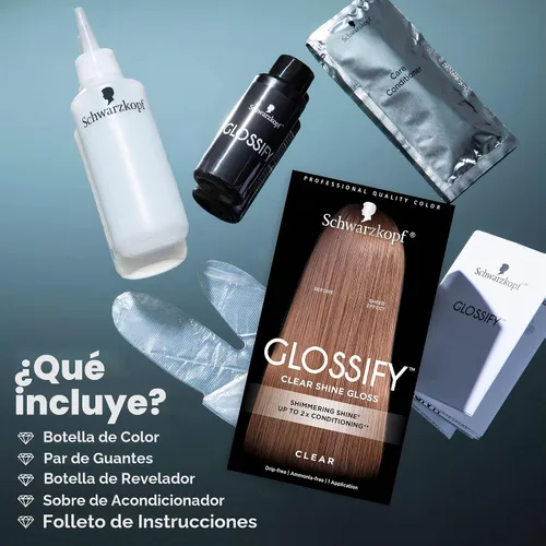 Vista 3 de Schwarzkopf Glossify - Brillo de color personalizable, transparente
