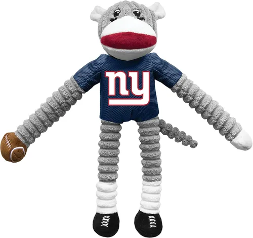 Vista 8 de Littlearth NFL Sock Monkey Pet Toy, Team Color, One
