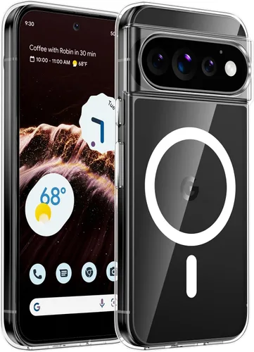 Vista 9 de TAURI - Funda para Google Pixel 9 Pro/9, compatible con Magsafe, color negro