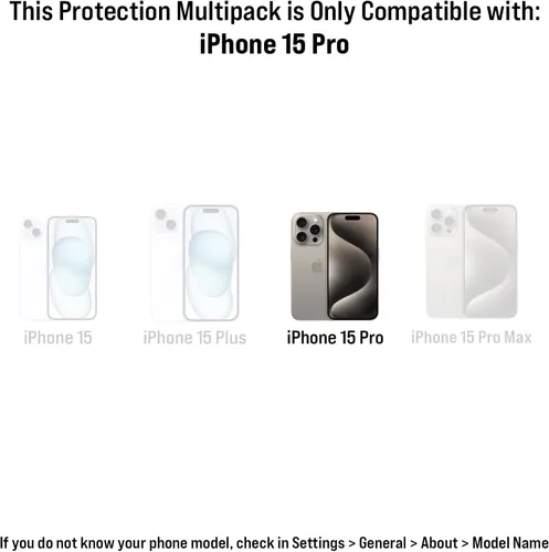 Vista 54 de Scooch Protector de pantalla 5 en 1 para iPhone 11 (paquete de 3) con protector de lente de cámara (paquete de 2) vidrio templado 9H de alta