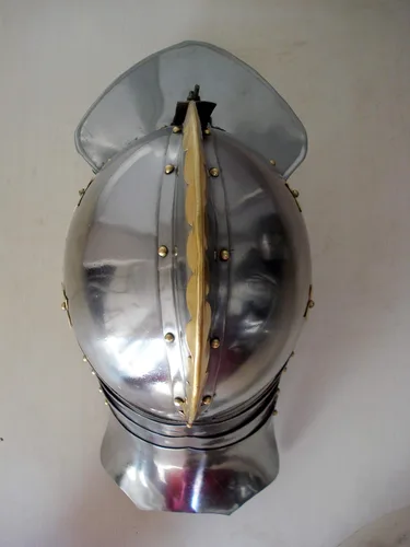 Vista 3 de Casco de húsar polaco medieval Armadura antigua Polonia Historia Armadura helme