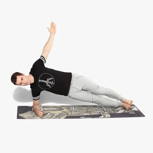 Vista 6 de Shakti Warrior Tapete de yoga de gamuza, tapete antideslizante natural ecológico de primera calidad, ideal para yoga, pilates, entrenamientos
