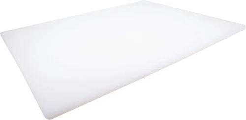 Vista 14 de Tabla de corte de plástico de Thirteen Chefs - 18 x 12 x 0.5 pulgadas, grado profesional HDPE, aprobada por NSF, tamaño grande y apta para Blanco