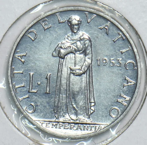 Vista 2 de Collectible Coin Vatican 1953 Lire Ch BU 198657