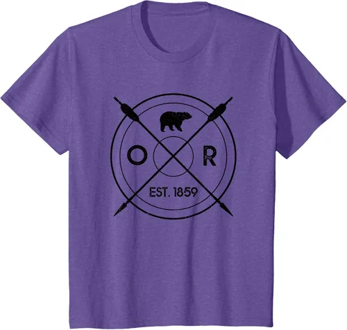 Vista 43 de Oregon Beaver State Bear OR Est. 1859 - Camiseta de regalo, gris, S