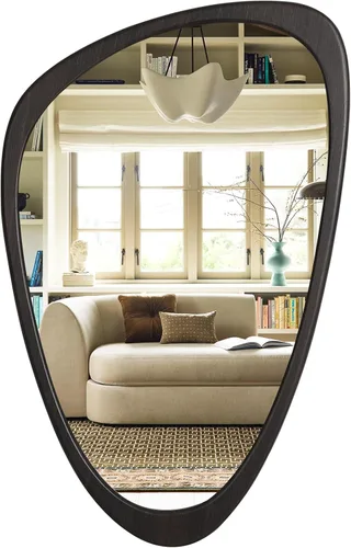 Vista 35 de WallBeyond Espejo asimétrico, espejo de pared irregular, espejos de pared decorativos para dormitorio, sala de estar, entrada, pasillo, espejo