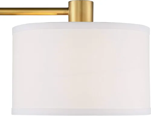 Vista 6 de 360 Lighting Colby - Lámpara de mesa moderna de 21 pulgadas con puertos de carga USB A+C y toma de corriente alterna en base de latón, pantalla