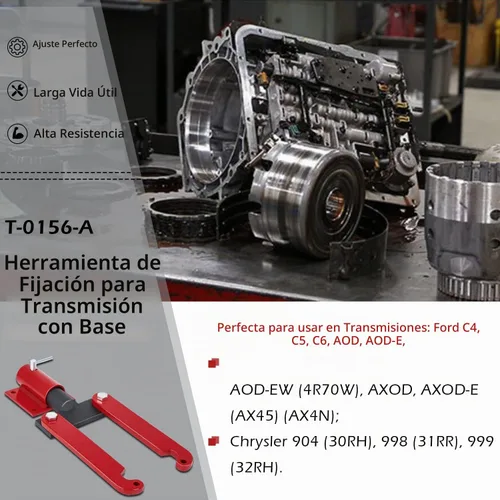 Vista 2 de T-0156-A Herramienta de fijación de transmisión/motor pequeño resistente con base para Ford/Chrysler