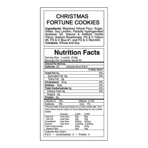 Vista 2 de Fun Express Fortune Cookies envueltas individualmente a granel, 50 galletas rojas y verdes de Navidad para fiestas de vacaciones, golosinas