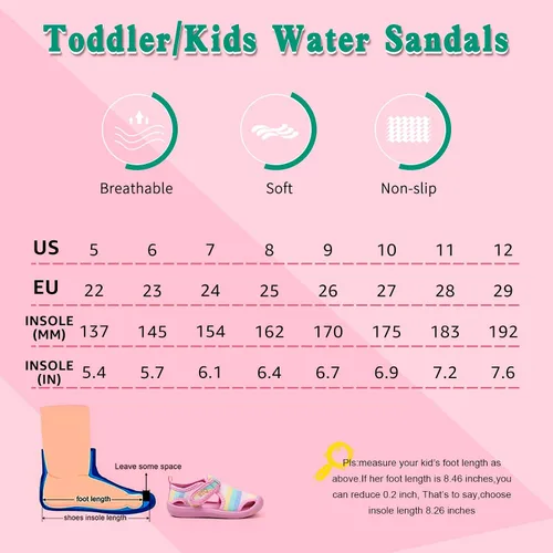 Vista 6 de STQ - Zapatos acuáticos para niños y niñas, de secado rápido, sin cordones, sandalias para la playa, para nadar, para la alberca, para bebés y niños