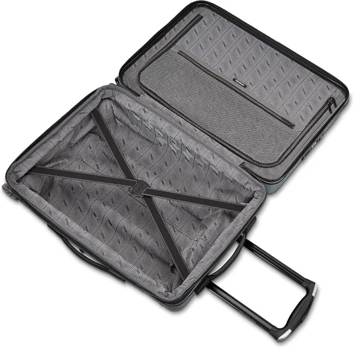 Vista 4 de Samsonite Omni 2 - Equipaje rígido extensible con ruedas giratorias, Plateado (Arctic Silver)