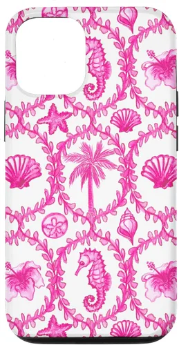 Vista 26 de Funda rosa hawaiana para iPhone 16 Coastal Nieta Coco Girl Preppy
