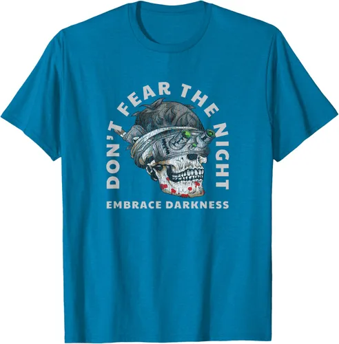 Vista 6 de Camiseta táctica militar con diseño de calavera con visión nocturna Negro