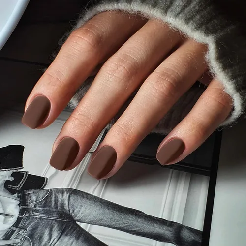 Vista 21 de 48 piezas de uñas postizas a presión color burdeos, uñas falsas en forma de almendra, pegamento para uñas, uñas de longitud media