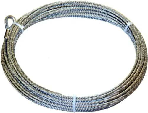 Vista 3 de WARN 38312 Accesorio del cabrestante: cable de acero con extremo y terminal de bucle, 5/16" de diámetro x 125' de longitud