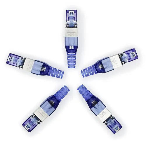 Vista 10 de Conectores RJ45 sin herramientas para reparación de campo de cables Ethernet y de red