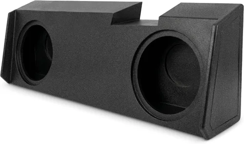 Vista 11 de QPower - Caja de subwoofer doble de 10 pulgadas para debajo del asiento, subcaja con puerto QBomb compatible con Chevy Silverado Crew y Double Cab