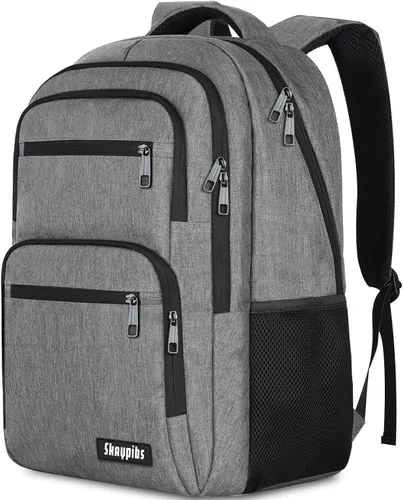 Vista 11 de Skaypibs Mochilas escolares para mujeres, mochilas escolares para niñas, niños y adolescentes, mochilas para laptop de 15.6 pulgadas con puerto