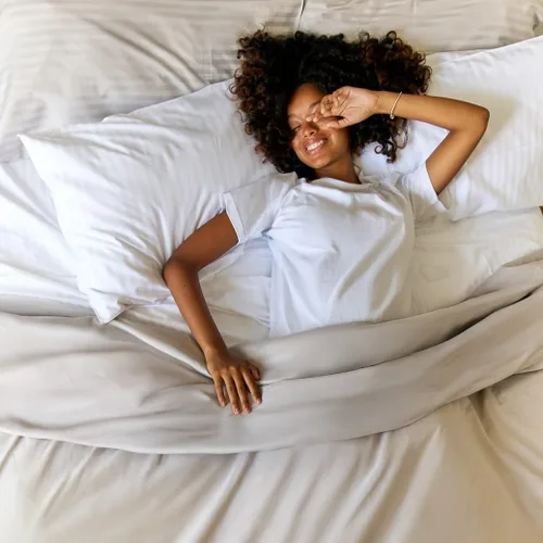 Vista 4 de Perú Pima – Juego de sábana de cama de 285 hilos – 100 % algodón peruano Pima – De percal Pizarra