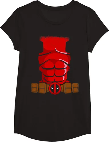 Vista 3 de Marvel Deadpool Wade Wilson - Camiseta para disfraz de Halloween
