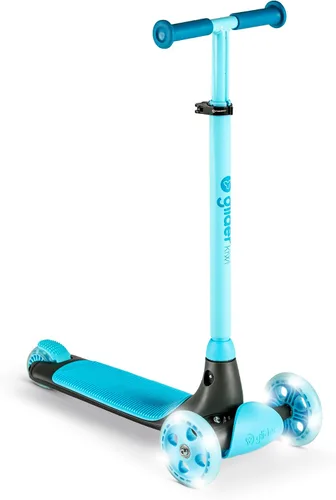 Vista 11 de Yvolution Y Glider Air Scooter for Kids, 3 Wheel Scooter for Toddlers 4 Adjustable Height Glider with Kick Scooters, Lean to Steer with LED Flashing