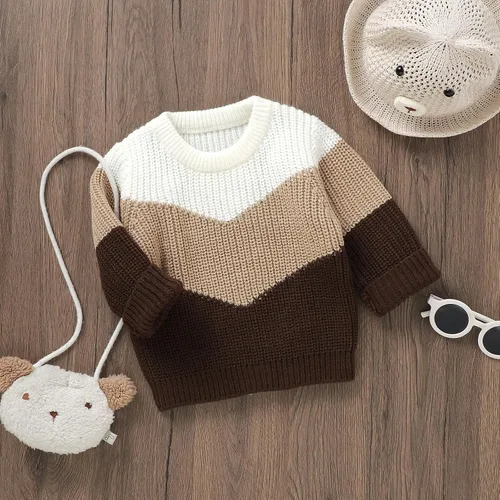 Vista 5 de bebeshopdelageyhu Suéter de punto para bebé niño y niña, sudadera de gran tamaño, sudadera cálida para otoño e invierno