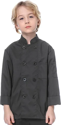 Vista 11 de TopTie Abrigo de chef para disfraz de Halloween para uniforme de cocinero para niños