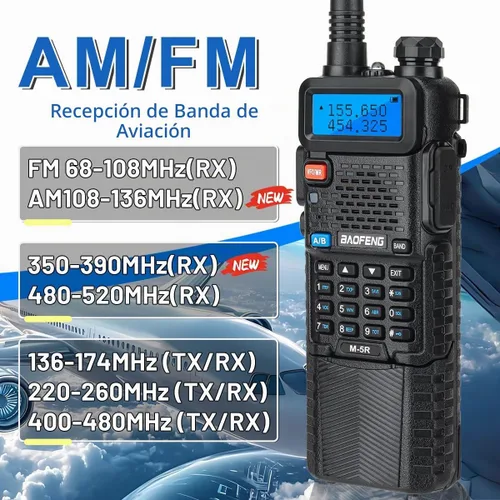 Vista 5 de Baofeng Radioaficionado UV-5R de mano UV5R de largo alcance Walkie Talkies