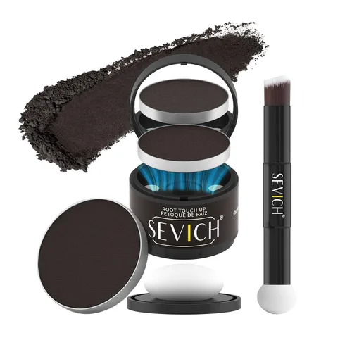 Vista 20 de SEVICH Polvo magnético recargable para retoque de raíces del cabello, impermeable, cobertura de canas y corrector de línea capilar con doble