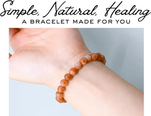 Vista 617 de Amazing Gemstone Pulsera de cristal para mujeres y hombres, pulsera de cristal curativo de protección, pulsera elástica con cuentas de piedras