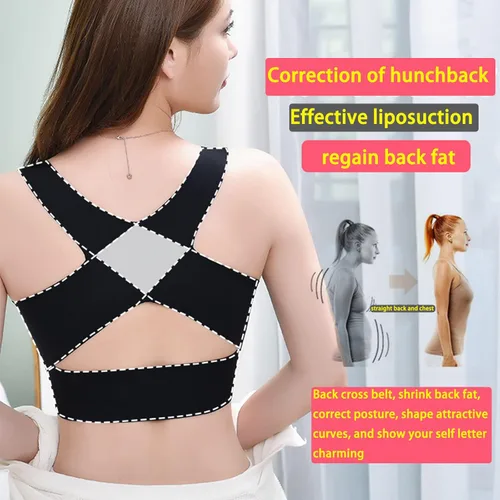 Vista 5 de Secret Lane - Bralette desnudo, soporte de espalda cruzada sin cables, para mujer, cobertura completa y elevación