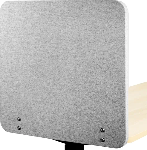 Vista 10 de VIVO Sistema de panel de privacidad de 71 x 24 pulgadas, divisor de escritorio de cubículo absorbente de sonido, división acústica, 2 paneles, gris