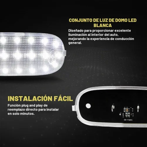 Vista 7 de D-Lumina Cubierta de luz de techo interior clara para 2005-2018 Dodge Ram 1500 2500 3500 4500 5500, Dodge Dakota Durango y Jeep Commander Liberty