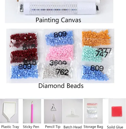 Vista 7 de Pinturas de diamantes personalizadas, arte de diamantes personalizado 5D de la foto, imagen privada personalizada para adultos, regalos, familia