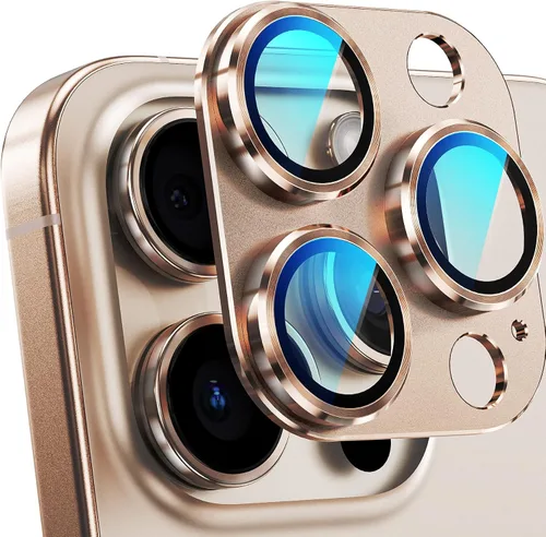 Vista 14 de YWXTW Protector de lente de cámara de vidrio templado para iPhone 14 Pro Max, protección de cobertura completa 3D, tecnología de círculo nocturno