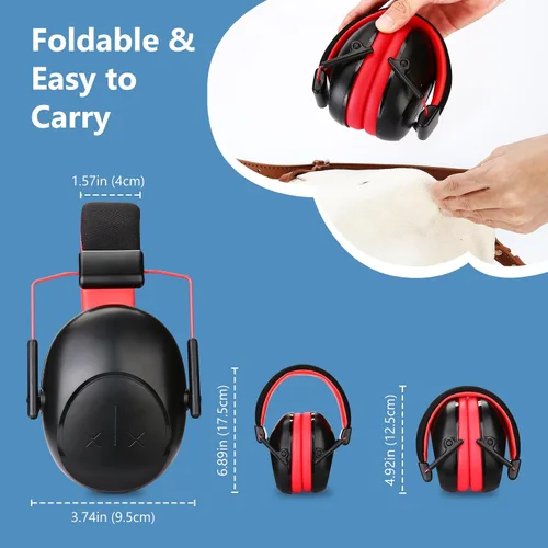 Vista 6 de ProCase Auriculares con Cancelación de Ruido para Niños, Protección Auditiva para Niños Monster Jam Truck, Protección Auditiva contra Fuegos